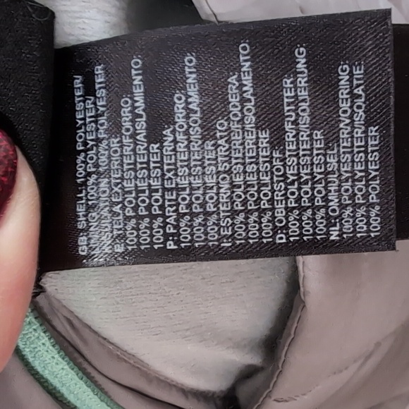 The North Face Mossbud Reversible Puffer Jacket Sz L/14-16 - Picture 7 of 7